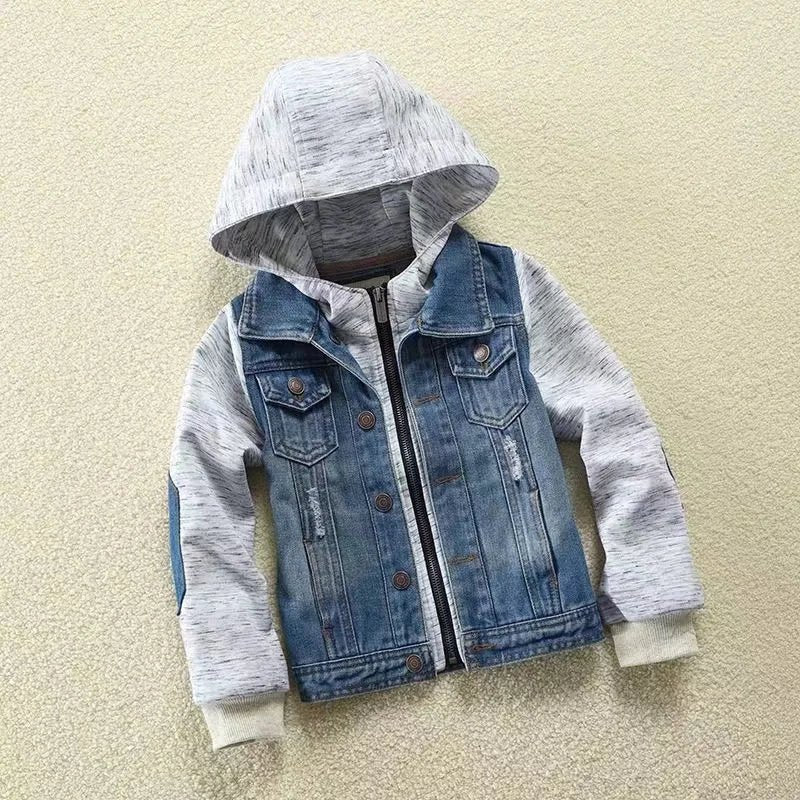 Children's Clothing Teenage Boys Jacket Teenage Sports Denim Jacket Spring and Autumn Fashion Boy Clothing Jacket Kids - PratSN