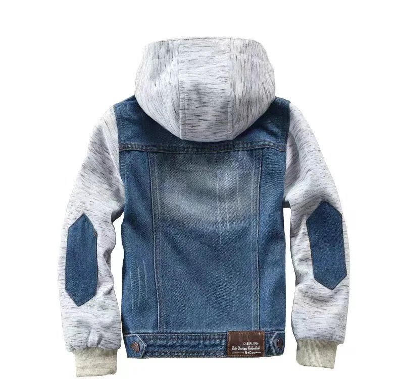 Children's Clothing Teenage Boys Jacket Teenage Sports Denim Jacket Spring and Autumn Fashion Boy Clothing Jacket Kids - PratSN