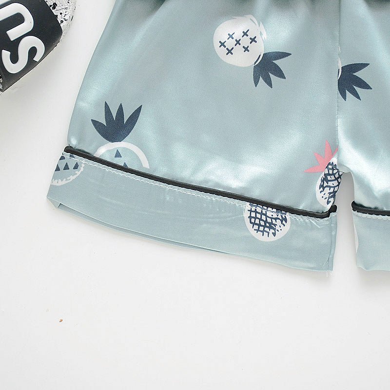 Children's ice silk summer pajamas - PratSN