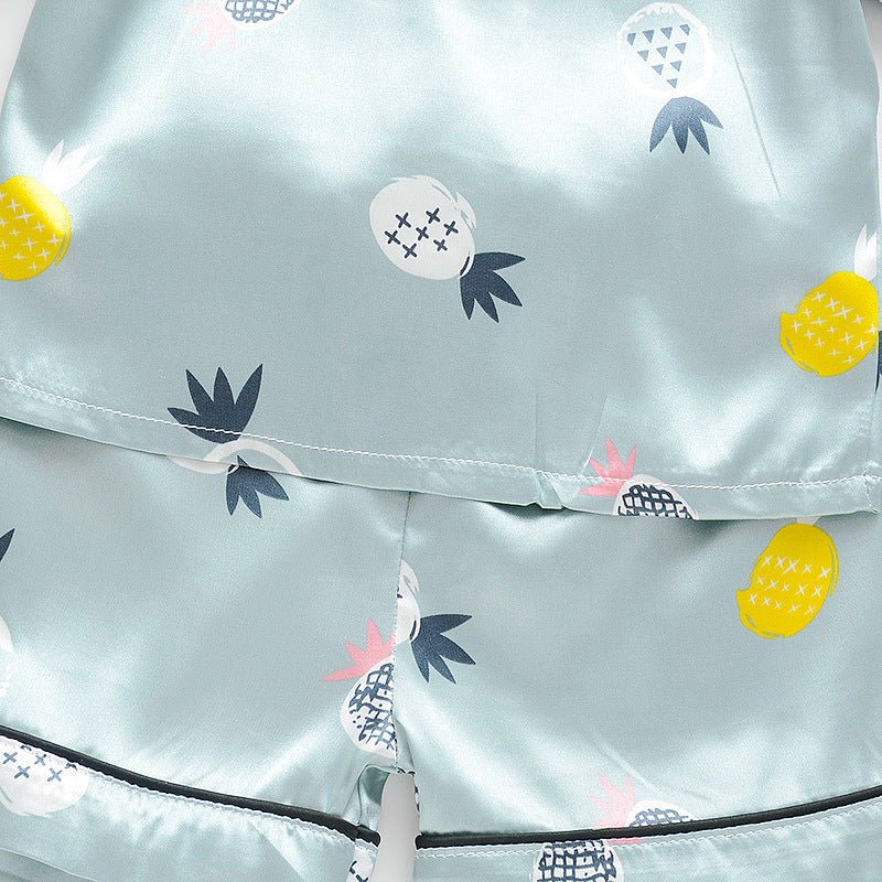 Children's ice silk summer pajamas - PratSN
