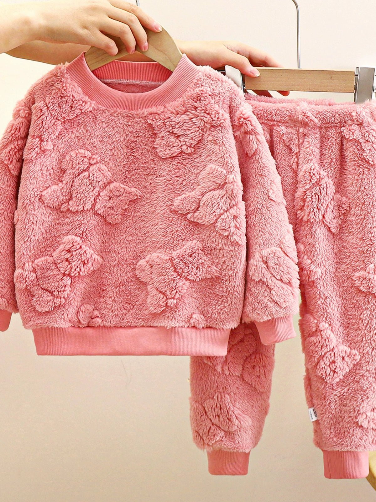 Children's Pajama Set Flannel Heattech Fall and Winter New Arrival Boy Thickened Loungewear Baby Fleece - lined Clothes Children's Clothing - PratSN