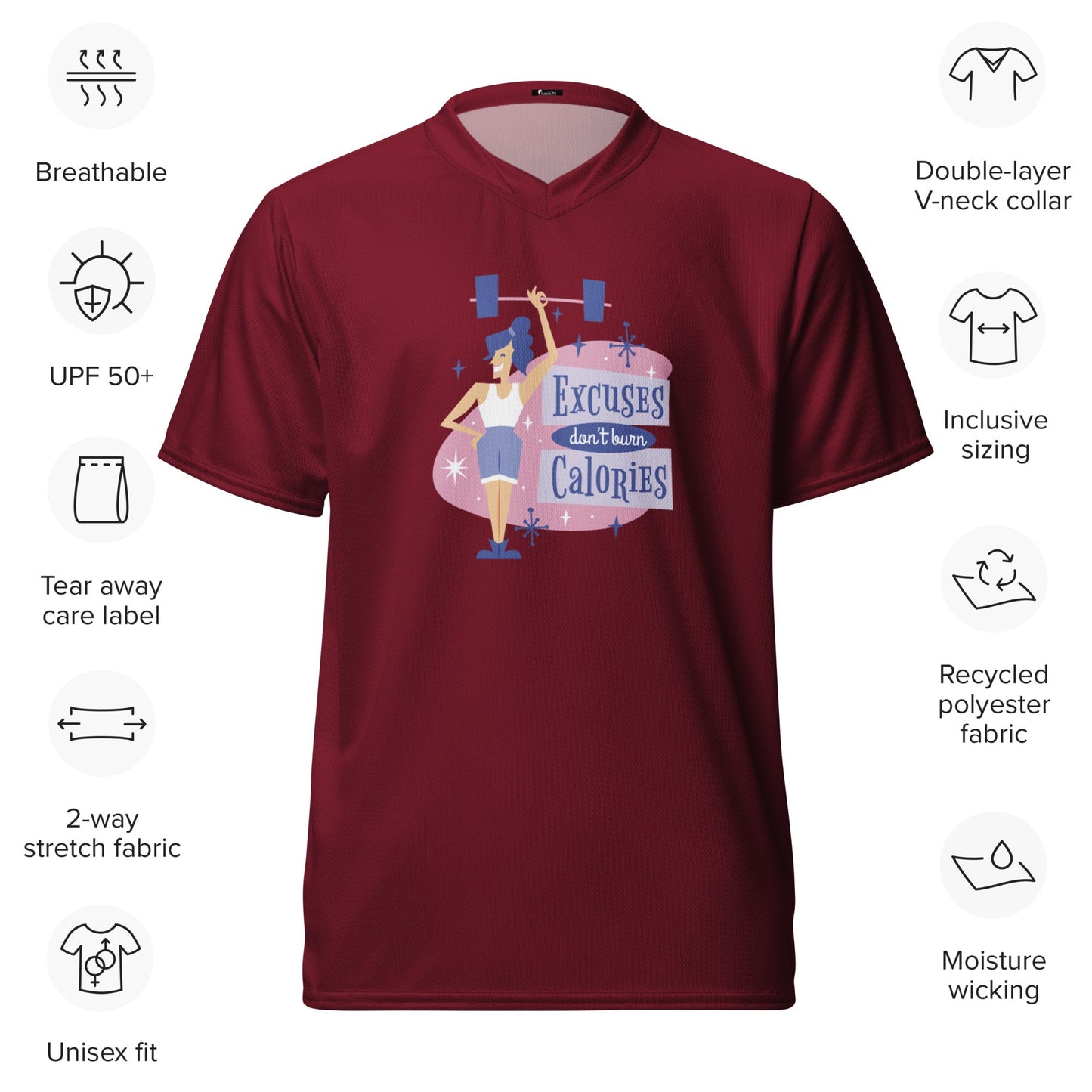 Classic Sports Top - Unisex Lightweight Athletic Jersey - PratSN