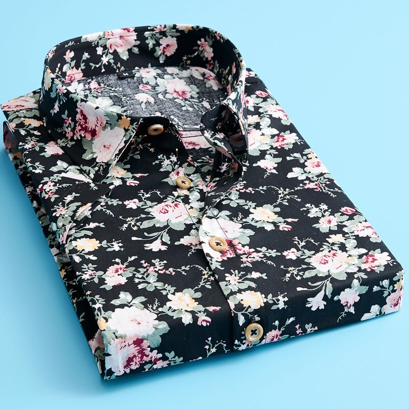 Cotton Men's Thin Lapel Shirt - PratSN