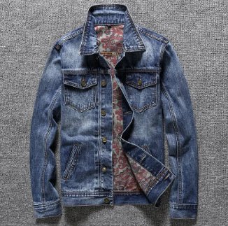 Denim Jacket Men's Jacket Plus Size - PratSN