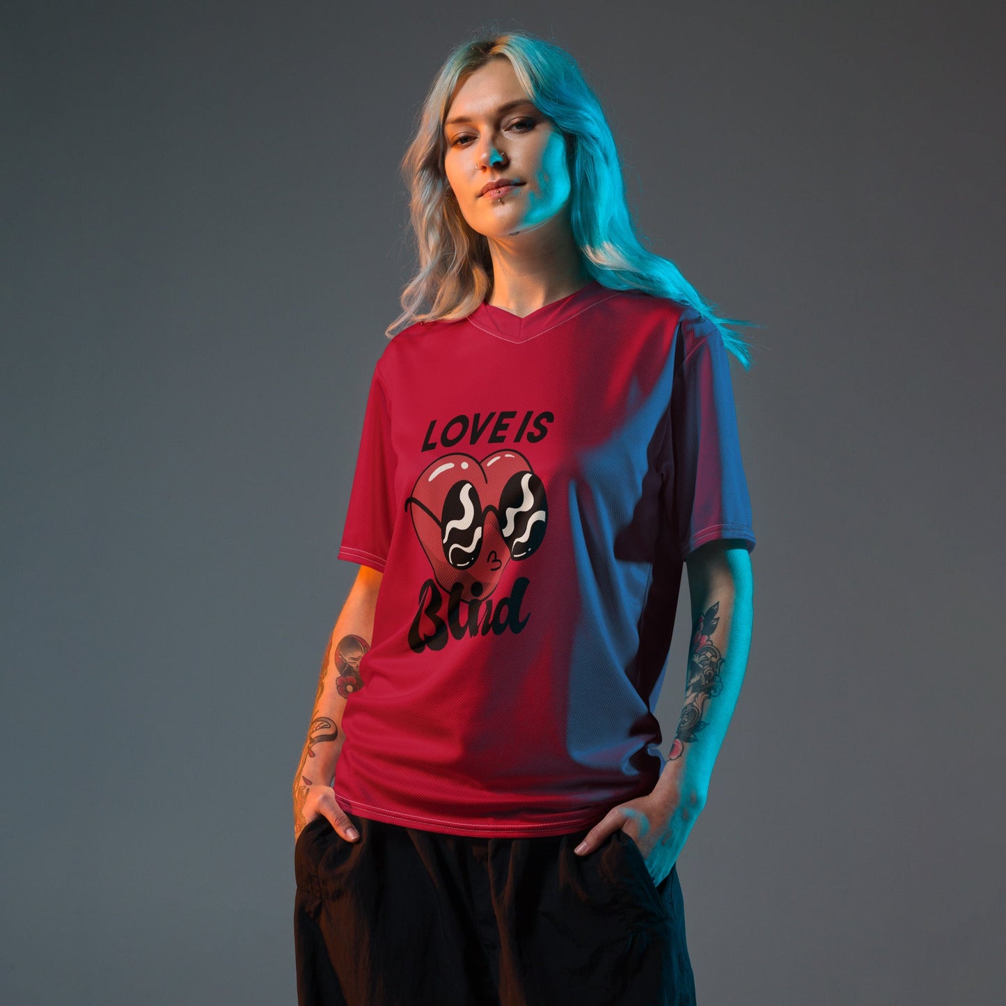 Distressed Athletic Wear - Retro Unisex Sports Jersey in Lightweight Fabric - PratSN