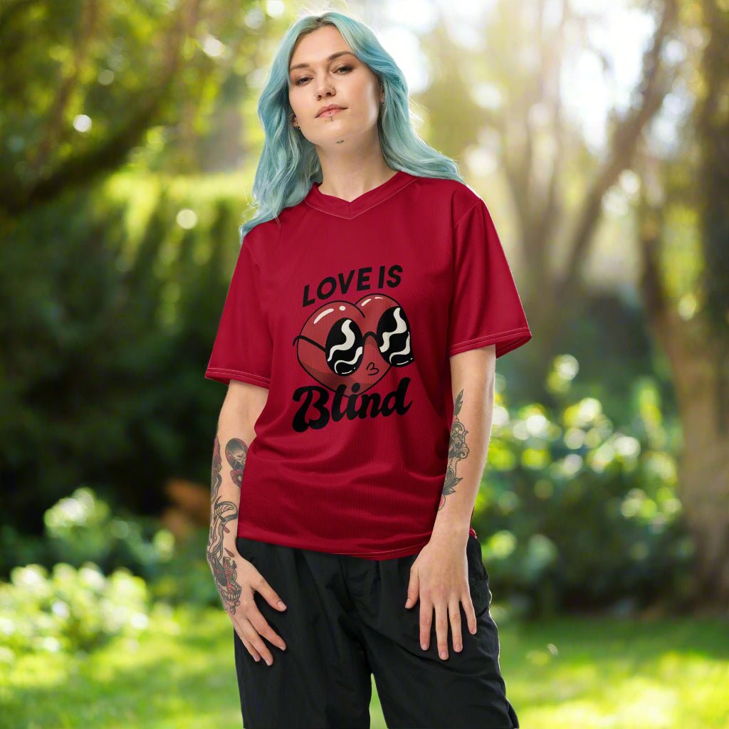Distressed Athletic Wear - Retro Unisex Sports Jersey in Lightweight Fabric - PratSN