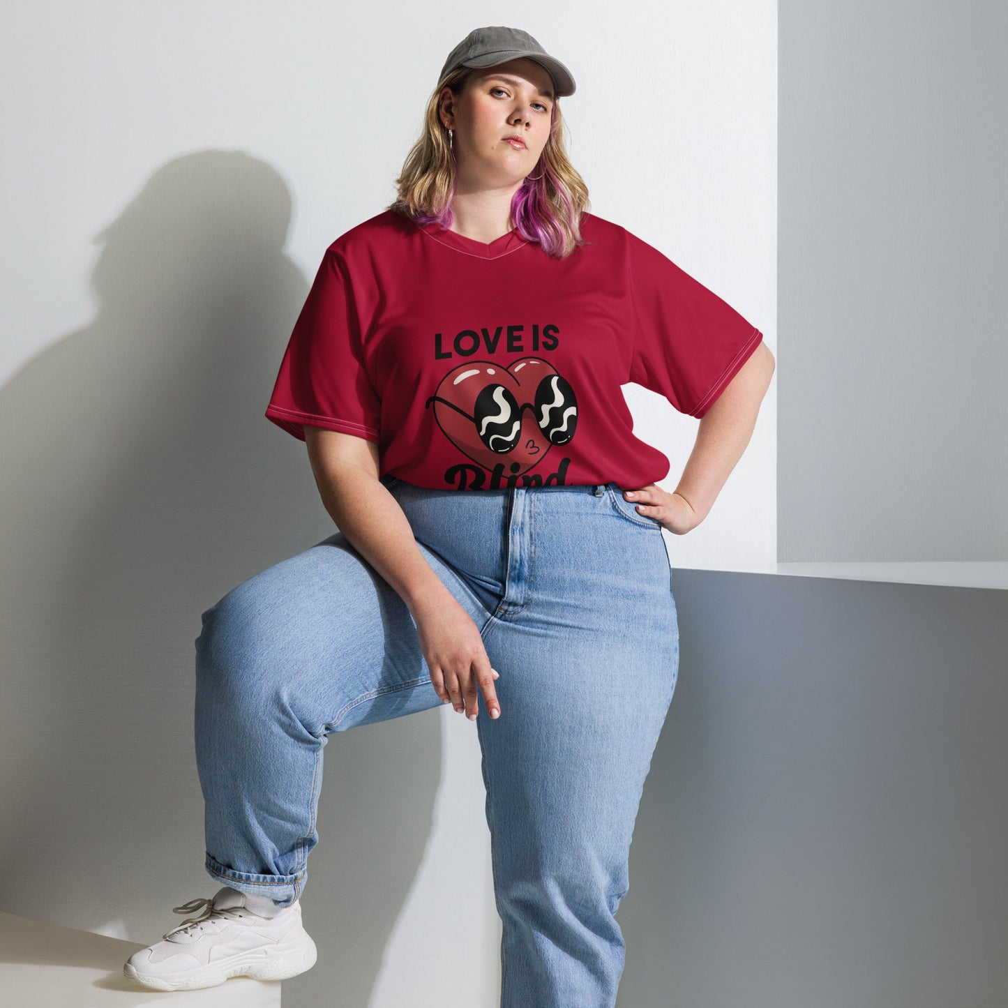 Distressed Athletic Wear - Retro Unisex Sports Jersey in Lightweight Fabric - PratSN
