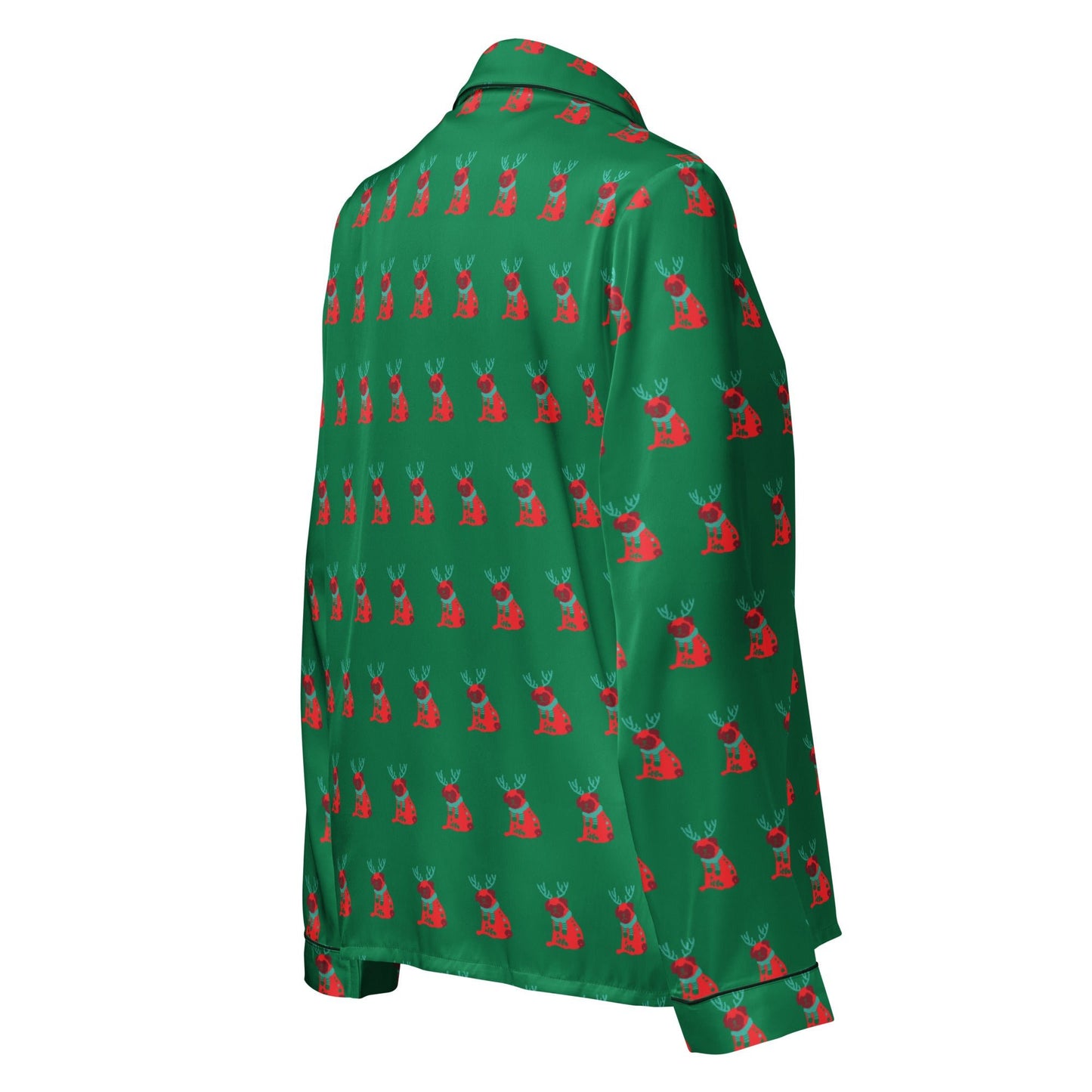 Dog pattern Women’s long sleeve pajama top - PratSN