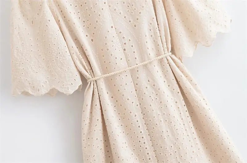 Dresses Summer Women's 2025 New Chic Embroidery Elegant Slim Long Holiday Dress Women's Commuter Street Fashion Youth Dress - PratSN