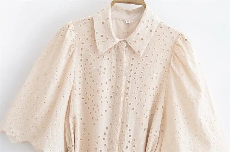 Dresses Summer Women's 2025 New Chic Embroidery Elegant Slim Long Holiday Dress Women's Commuter Street Fashion Youth Dress - PratSN