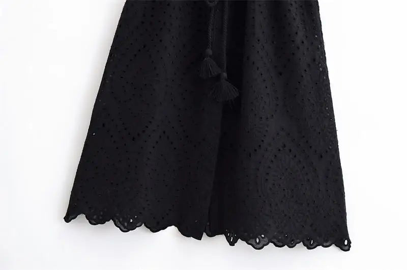 Dresses Summer Women's 2025 New Chic Embroidery Elegant Slim Long Holiday Dress Women's Commuter Street Fashion Youth Dress - PratSN