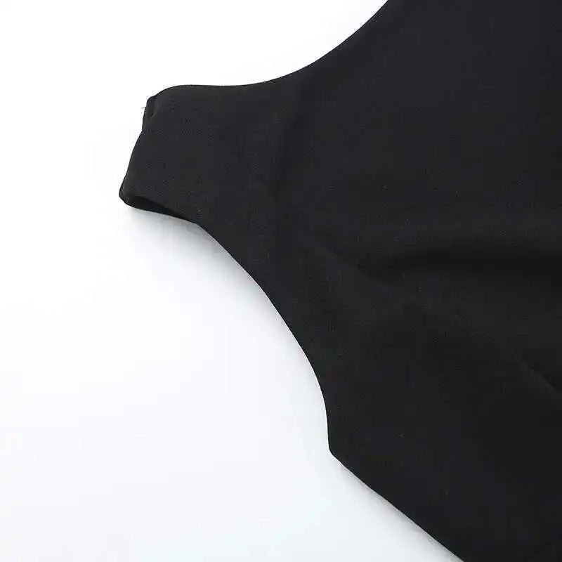 Elegant Short Mini Dress Women 2025 Summer Dress Club Party Dresses Sexy Backless Sleeveless A Line White Black Vestidos - PratSN