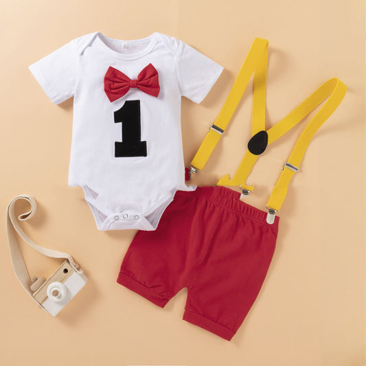 European And American Baby Summer Children's Clothing Digital Romper - PratSN