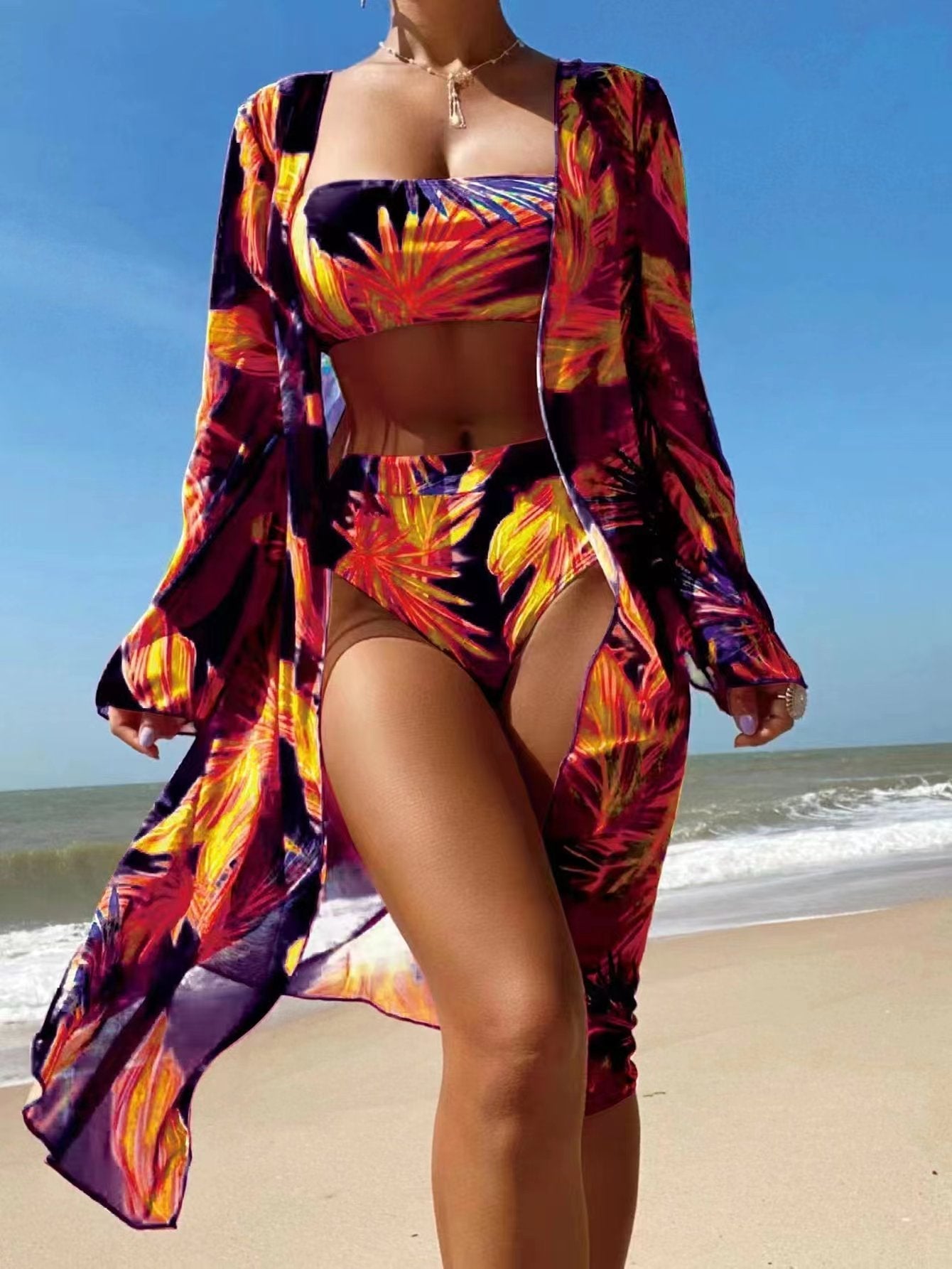 European And American Bikini Swimsuit Three - piece Suit - PratSN