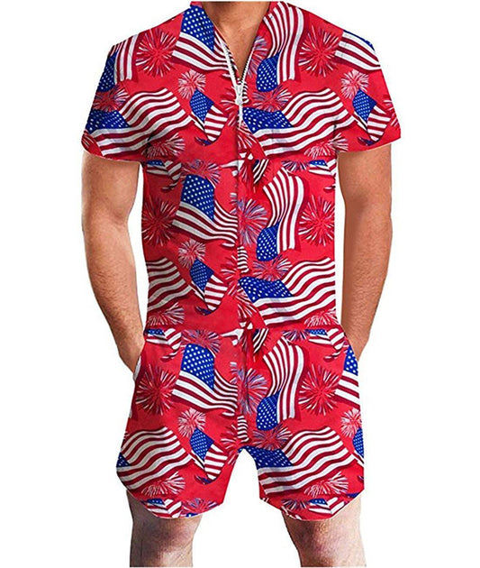 European And American Men's Summer Short - sleeved Suit - PratSN