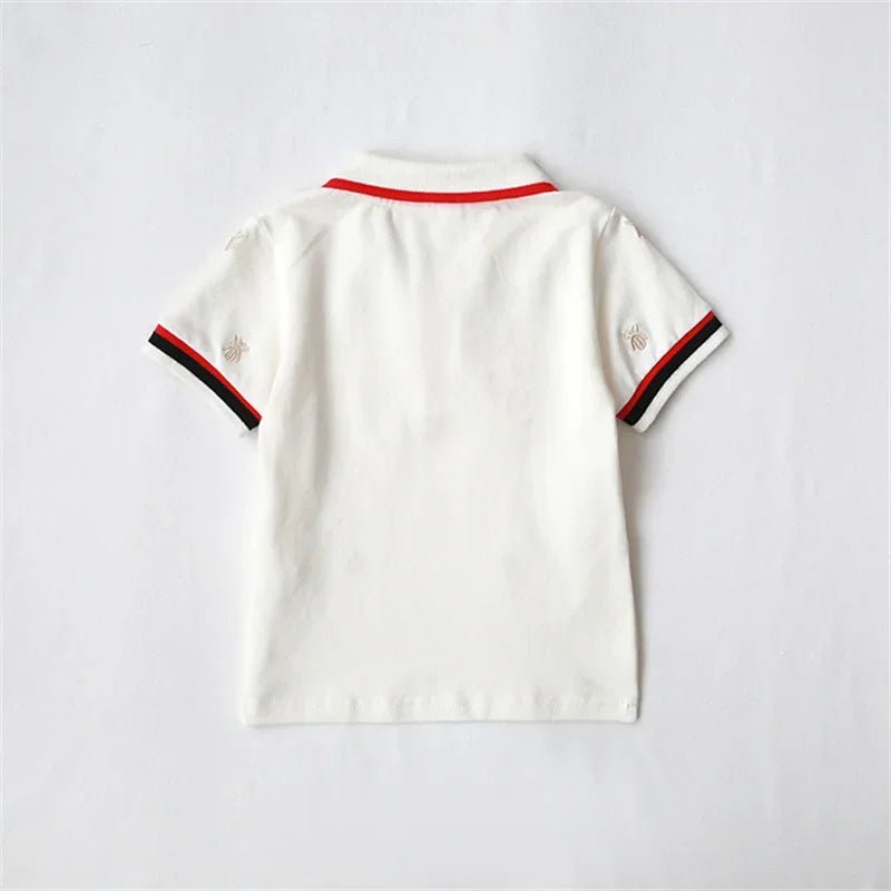 Family Matching Clothes Summer Mother Kids Dresses Cotton Couple Family Look Father Son Polo T-Shirts Tops Mom Daughter Dress - PratSN