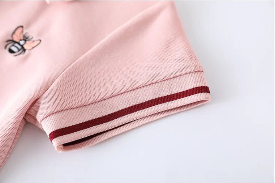 Family Matching Clothes Summer Mother Kids Dresses Cotton Couple Family Look Father Son Polo T-Shirts Tops Mom Daughter Dress - PratSN