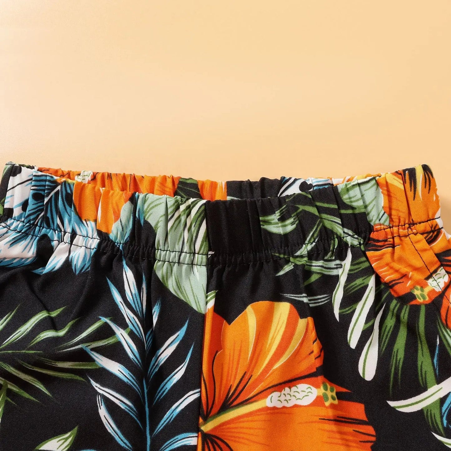 Family Matching Outfits Vacation Holiday Hawaii Mom And Daughter Floral Beach Dresses Dad And Son Shirts Shorts Outfits - PratSN