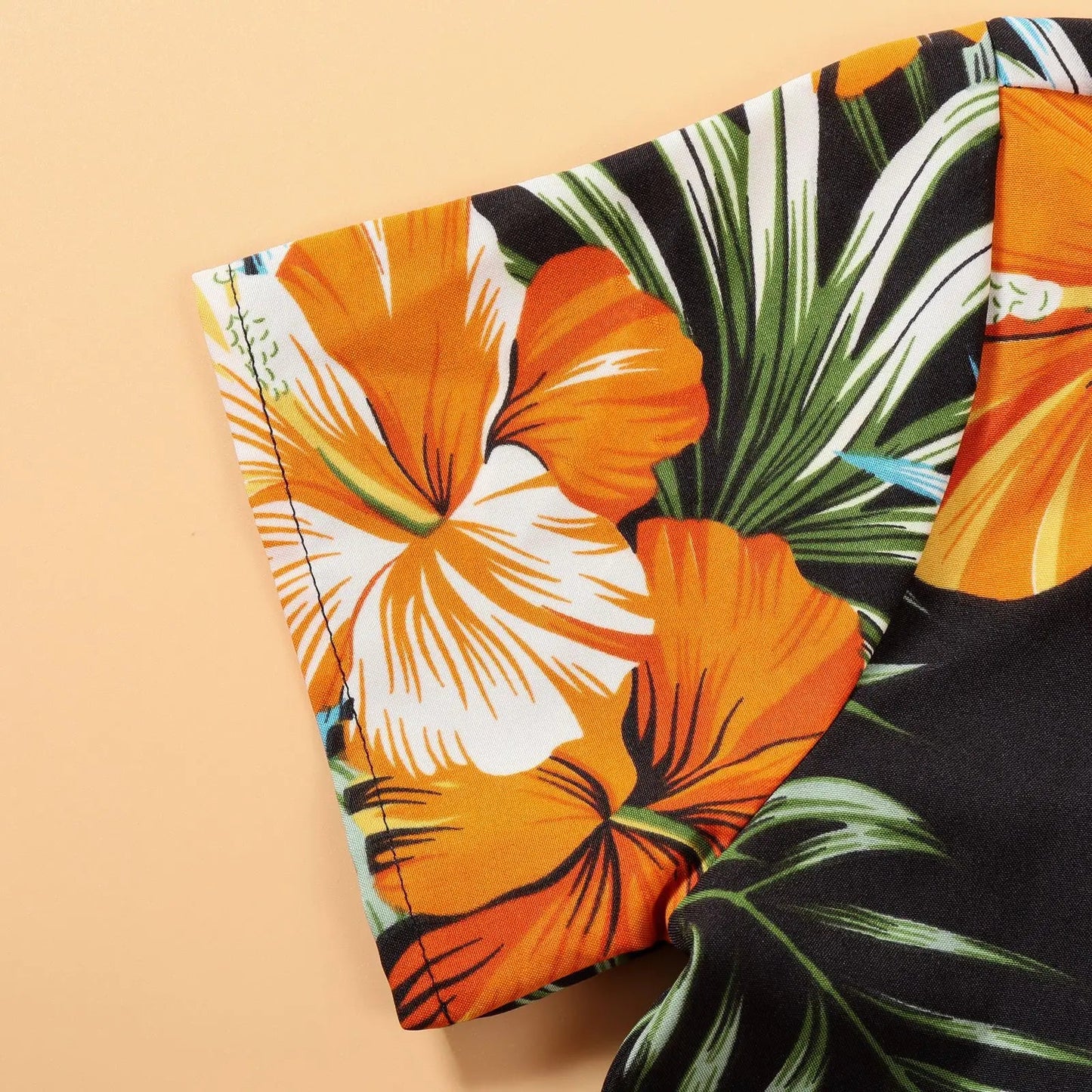 Family Matching Outfits Vacation Holiday Hawaii Mom And Daughter Floral Beach Dresses Dad And Son Shirts Shorts Outfits - PratSN