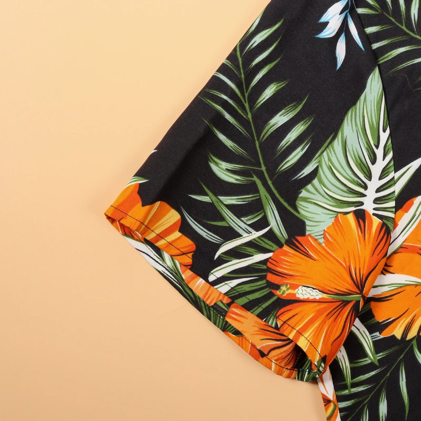 Family Matching Outfits Vacation Holiday Hawaii Mom And Daughter Floral Beach Dresses Dad And Son Shirts Shorts Outfits - PratSN