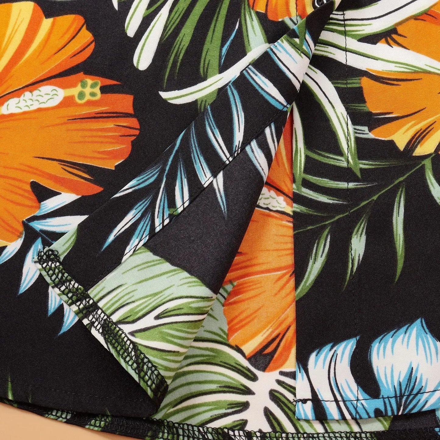 Family Matching Outfits Vacation Holiday Hawaii Mom And Daughter Floral Beach Dresses Dad And Son Shirts Shorts Outfits - PratSN