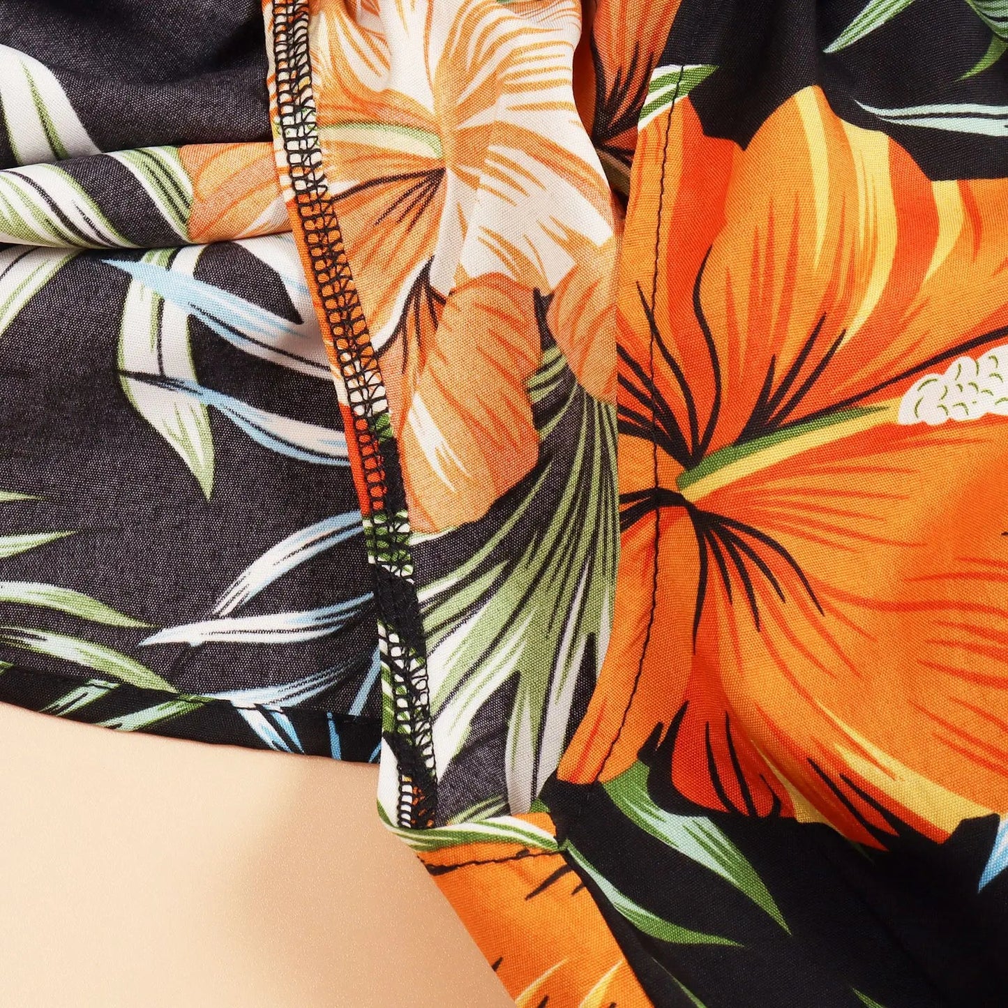 Family Matching Outfits Vacation Holiday Hawaii Mom And Daughter Floral Beach Dresses Dad And Son Shirts Shorts Outfits - PratSN