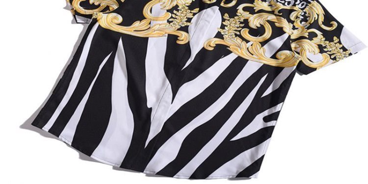 Fashion 3D Print Luxury Harajuku Men Dress Shirts - PratSN