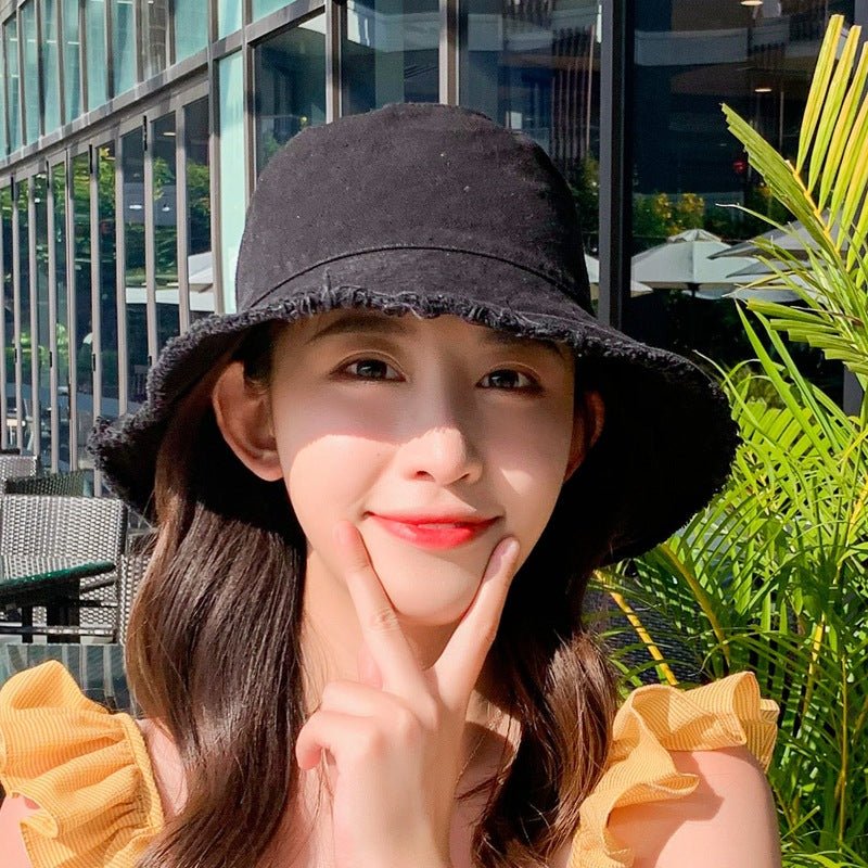 Fashion Foldable Burrs Bucket Hat for Women Men Beach Sun Visor UV Protection UPF 50+ Sun Hat Summer Large Wide Brim Panama Bob - PratSN