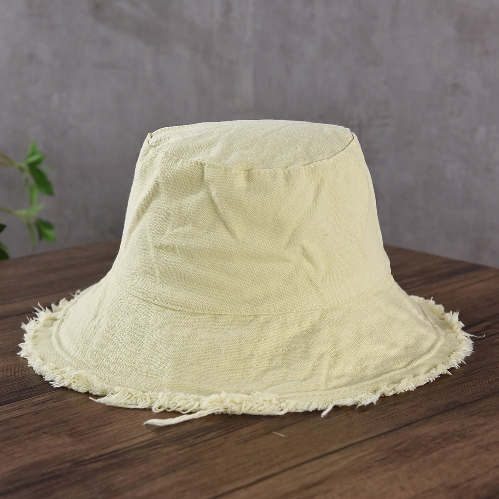 Fashion Foldable Burrs Bucket Hat for Women Men Beach Sun Visor UV Protection UPF 50+ Sun Hat Summer Large Wide Brim Panama Bob - PratSN