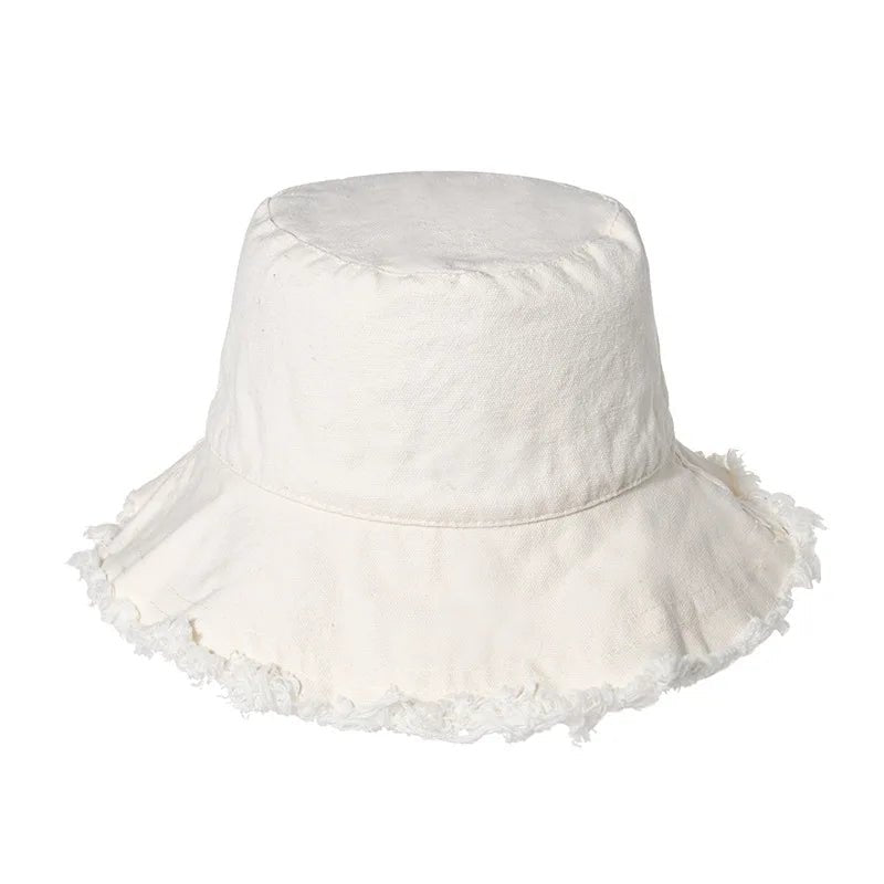 Fashion Foldable Burrs Bucket Hat for Women Men Beach Sun Visor UV Protection UPF 50+ Sun Hat Summer Large Wide Brim Panama Bob - PratSN