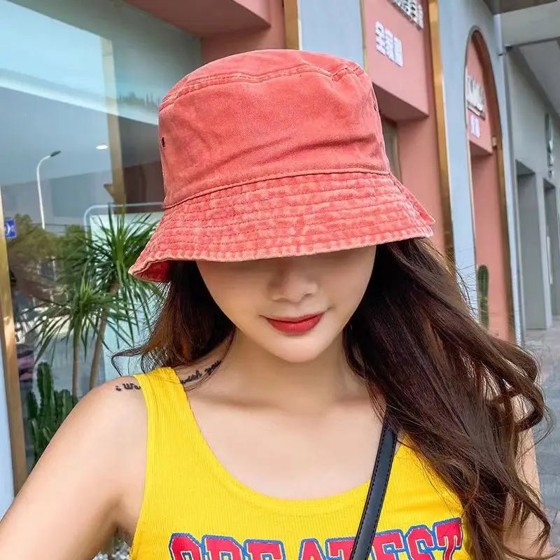 Fashion Foldable Burrs Bucket Hat for Women Men Beach Sun Visor UV Protection UPF 50+ Sun Hat Summer Large Wide Brim Panama Bob - PratSN