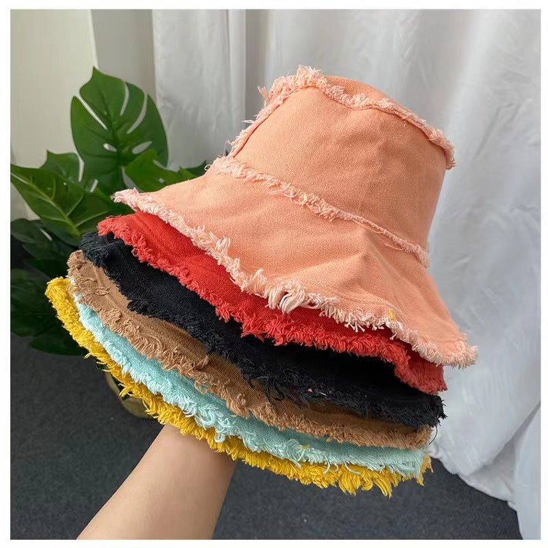 Fashion Foldable Burrs Bucket Hat for Women Men Beach Sun Visor UV Protection UPF 50+ Sun Hat Summer Large Wide Brim Panama Bob - PratSN