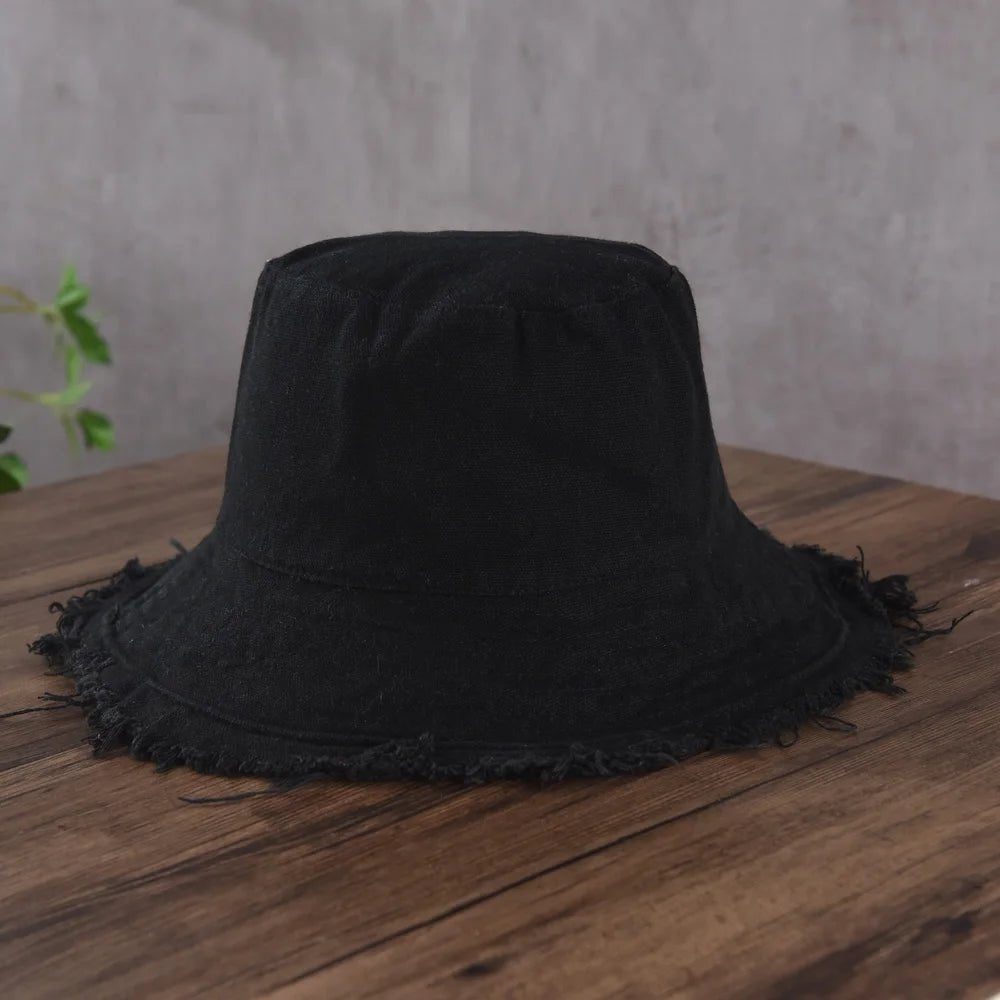 Fashion Foldable Burrs Bucket Hat for Women Men Beach Sun Visor UV Protection UPF 50+ Sun Hat Summer Large Wide Brim Panama Bob - PratSN