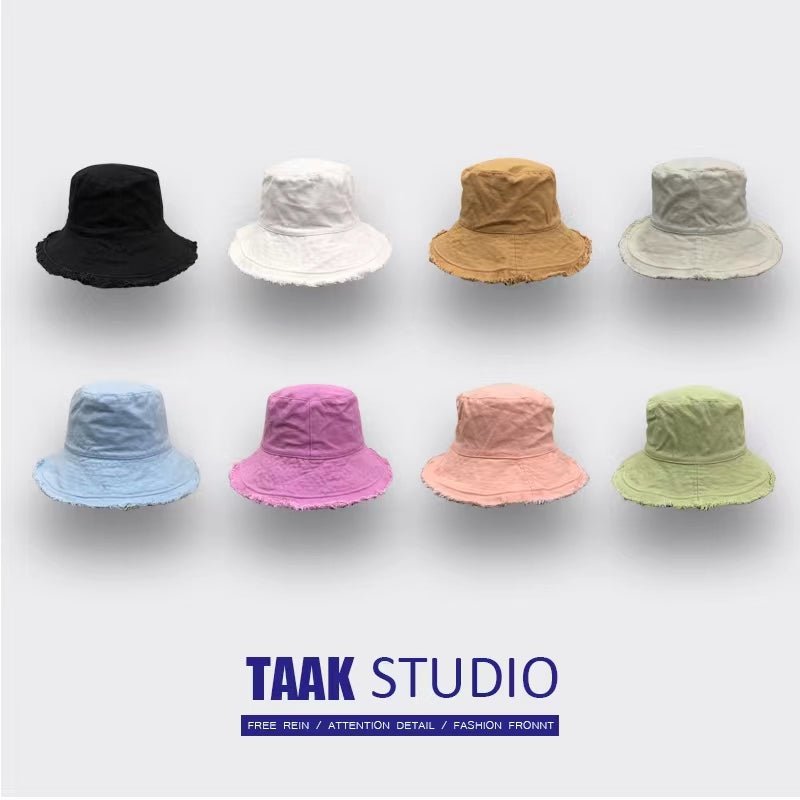 Fashion Foldable Burrs Bucket Hat for Women Men Beach Sun Visor UV Protection UPF 50+ Sun Hat Summer Large Wide Brim Panama Bob - PratSN