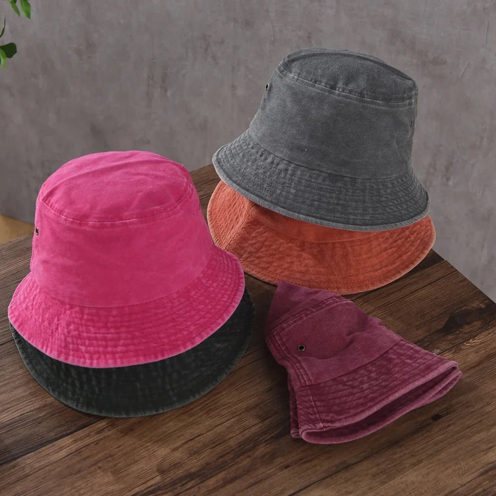 Fashion Foldable Burrs Bucket Hat for Women Men Beach Sun Visor UV Protection UPF 50+ Sun Hat Summer Large Wide Brim Panama Bob - PratSN
