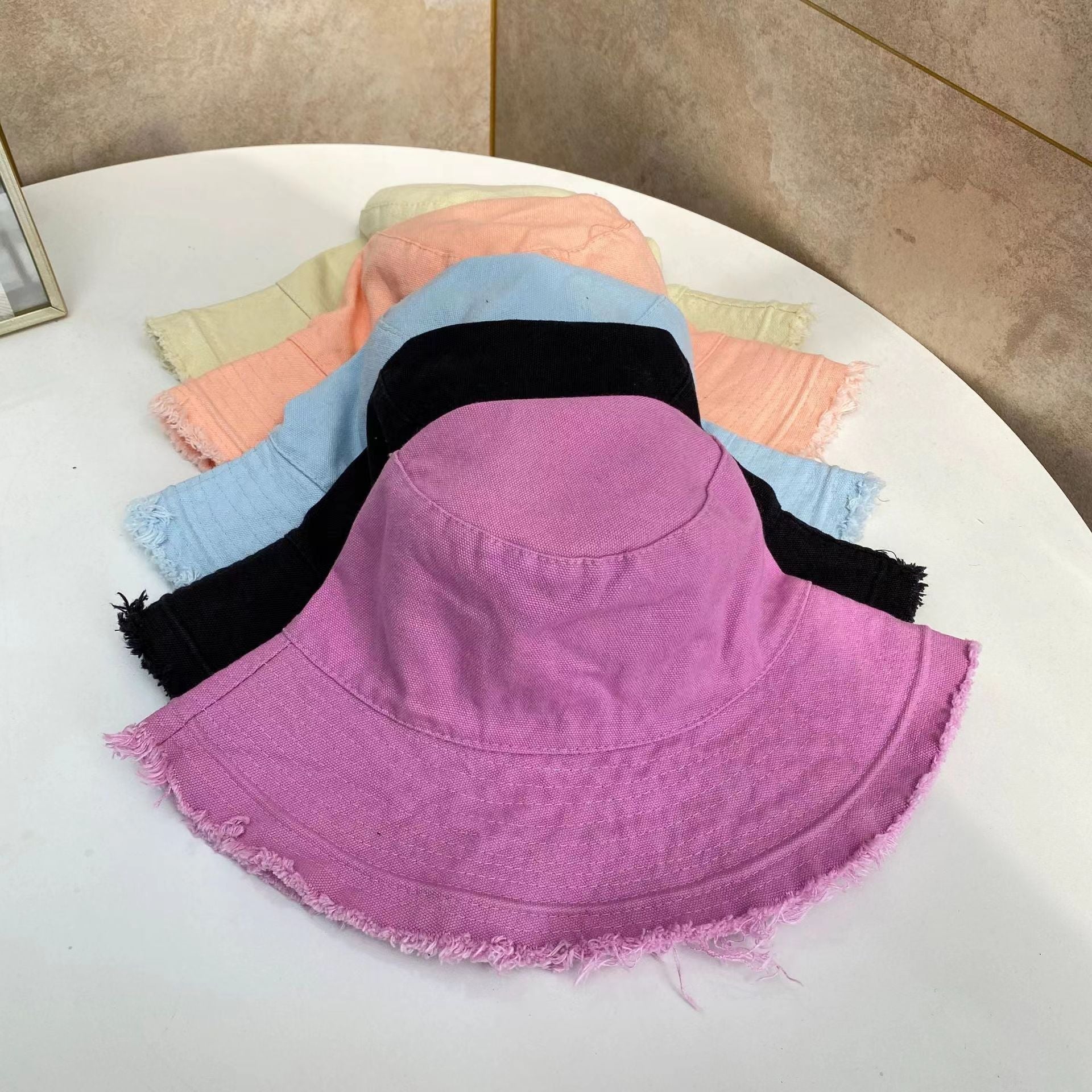 Fashion Foldable Burrs Bucket Hat for Women Men Beach Sun Visor UV Protection UPF 50+ Sun Hat Summer Large Wide Brim Panama Bob - PratSN