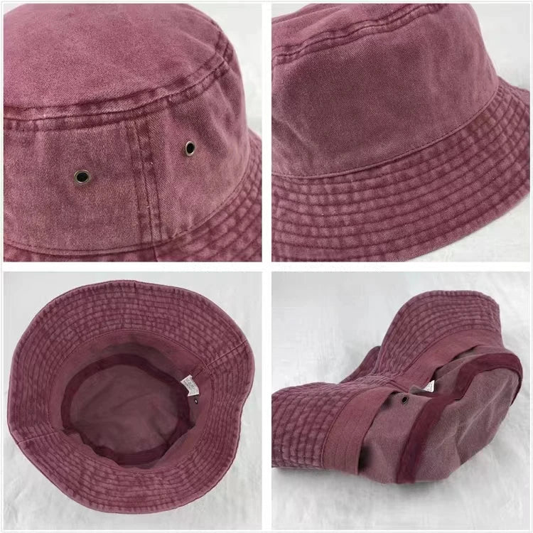 Fashion Foldable Burrs Bucket Hat for Women Men Beach Sun Visor UV Protection UPF 50+ Sun Hat Summer Large Wide Brim Panama Bob - PratSN
