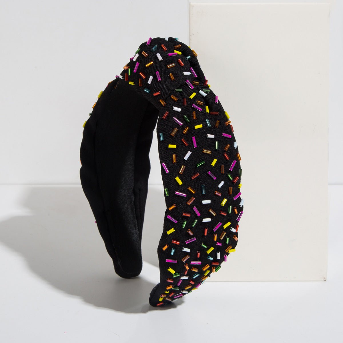 Fashion Hand - stitched Glass Tube Headband Temperament - PratSN