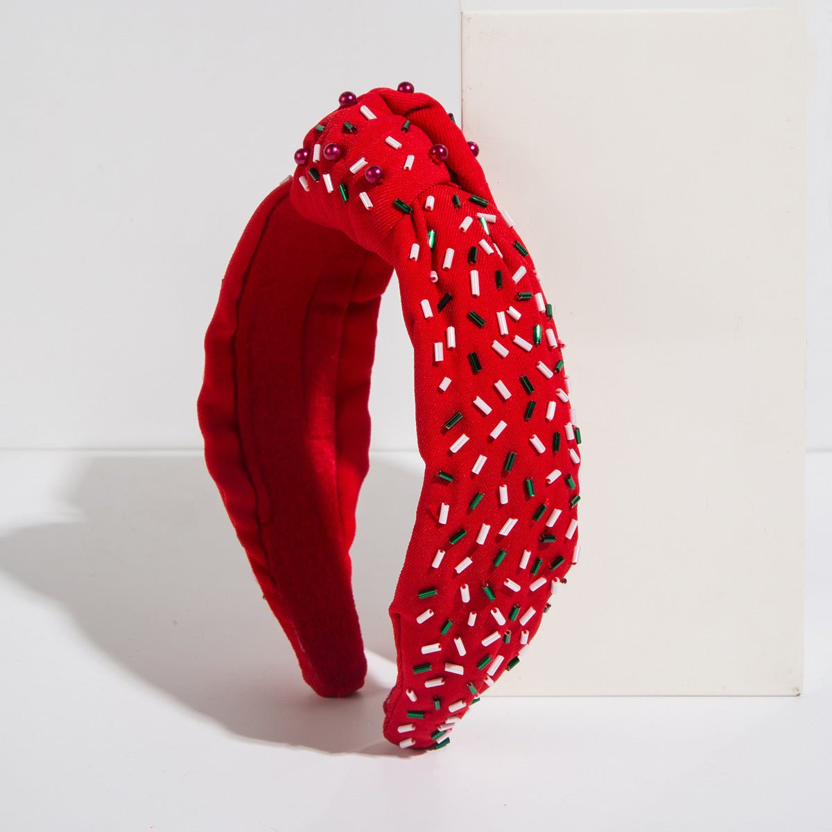Fashion Hand - stitched Glass Tube Headband Temperament - PratSN