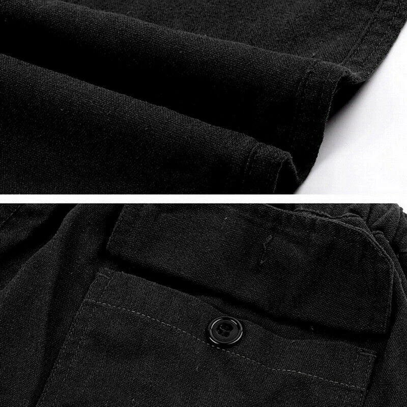 Fashion Mens Linen Wide Pants Korean Trousers Oversize Sports Streetwear Male Spring Yoga Pants Casual Men Clothing Sweatpants - PratSN