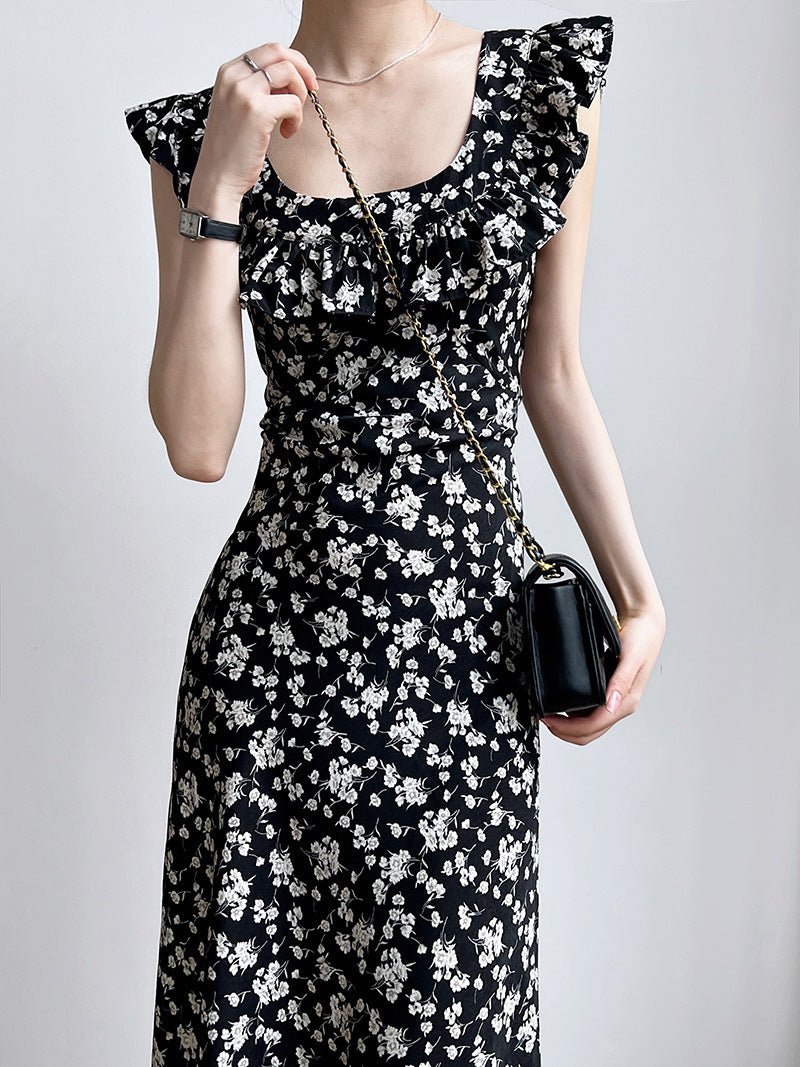 Fashion Personality Ruffled Floral Dress Women - PratSN