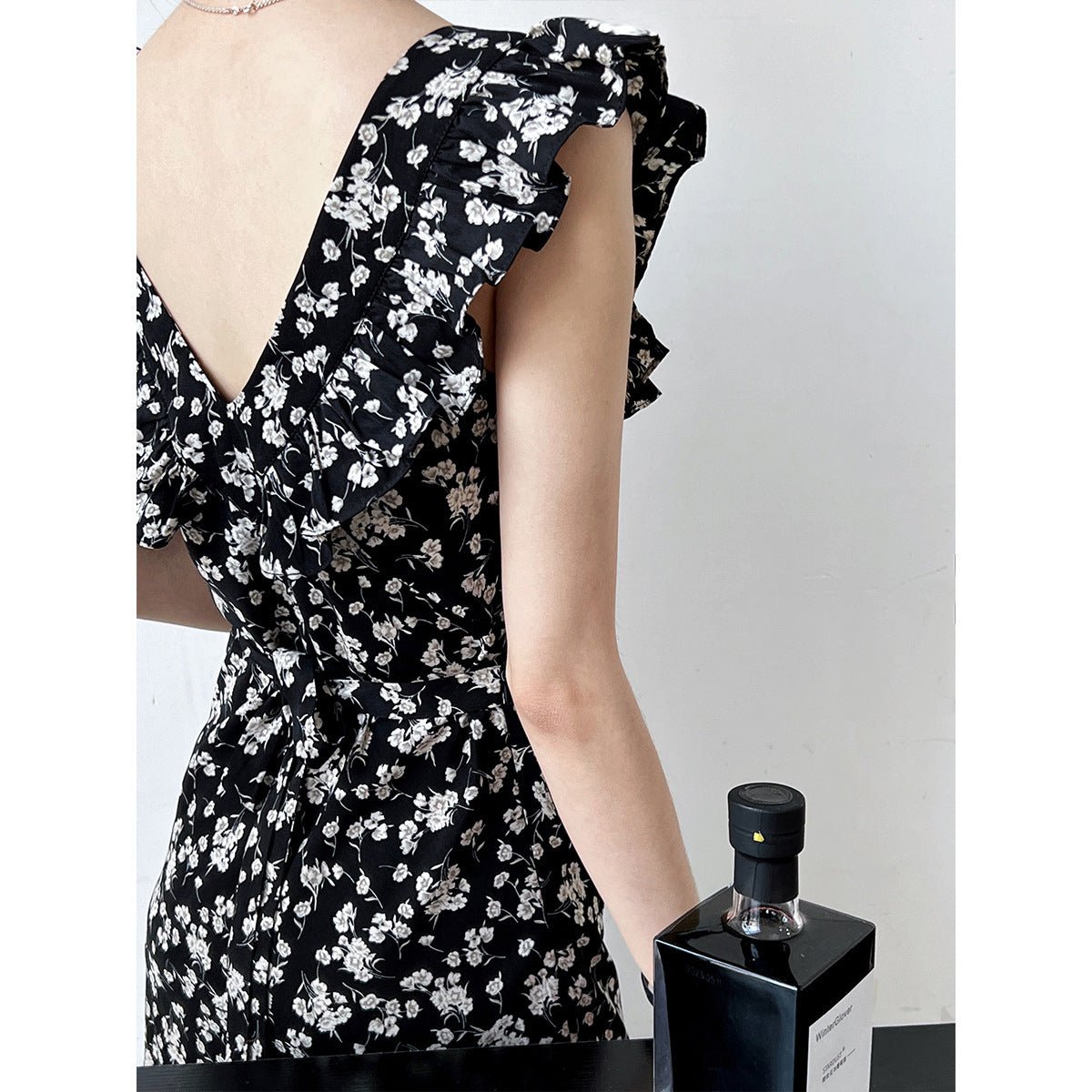 Fashion Personality Ruffled Floral Dress Women - PratSN