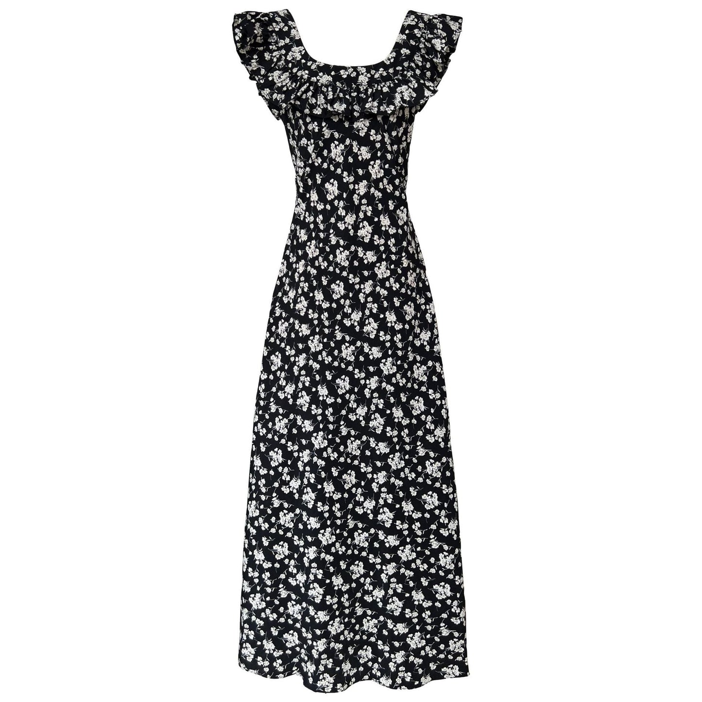 Fashion Personality Ruffled Floral Dress Women - PratSN