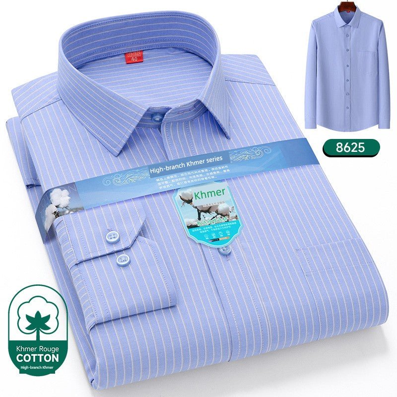 Father, Middle - Aged and Elderly, Extra Fat, Dad, Long Sleeves Shirt - PratSN