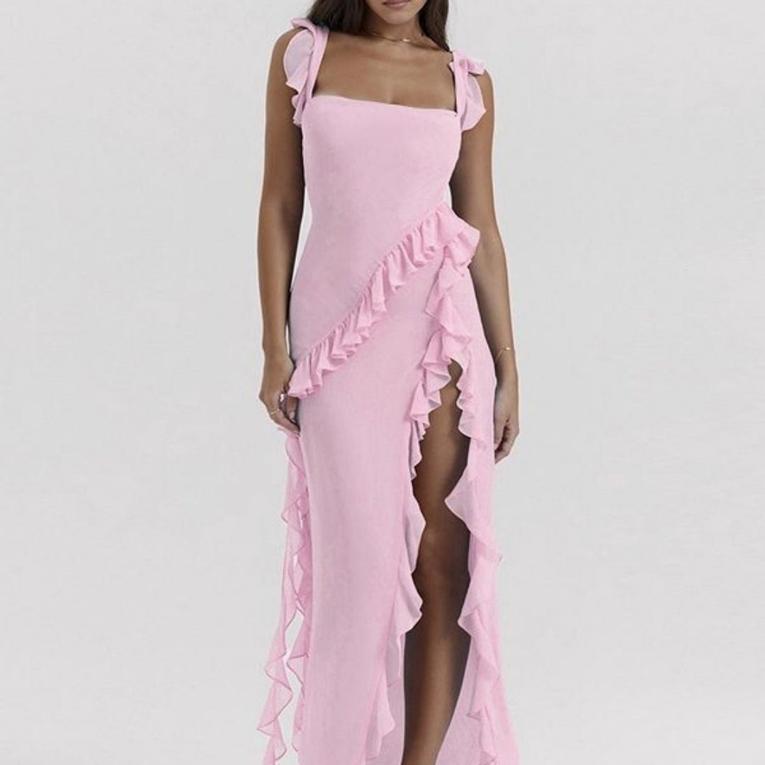 Female Summer Fashionable Stringy Selvedge Stitching Temperament Dress - PratSN