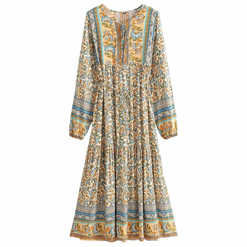 Floral lace - up dresses - PratSN