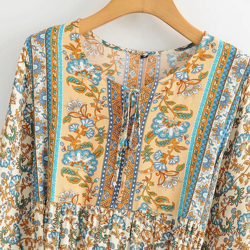 Floral lace - up dresses - PratSN