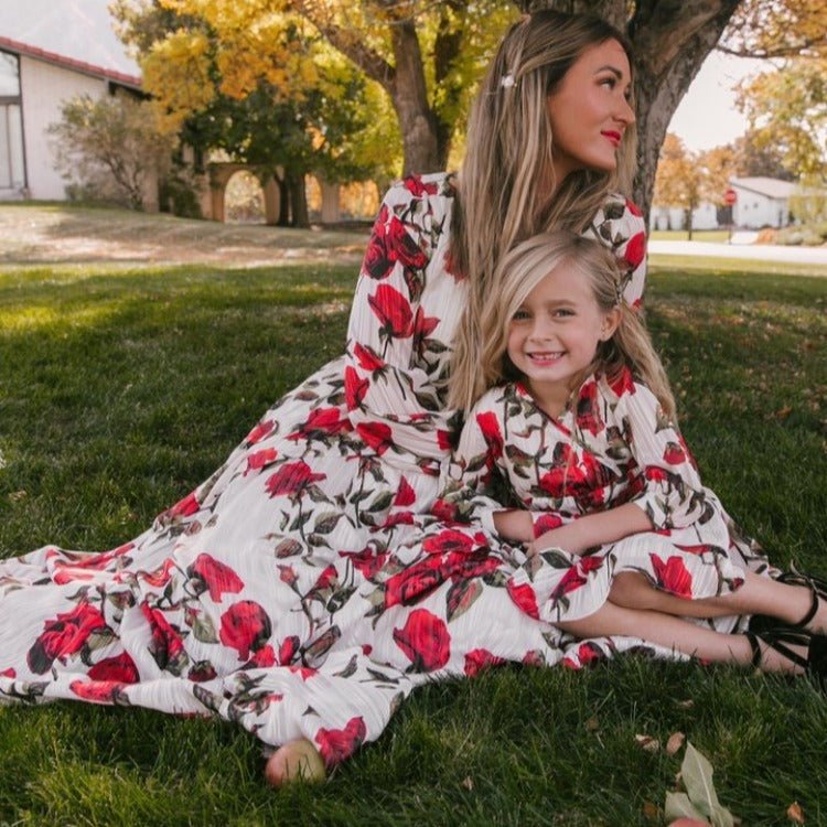 Floral Print Dress For Mother And Daughter - PratSN