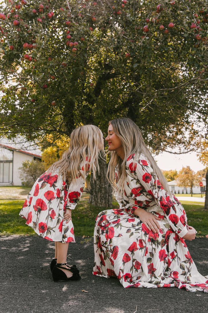 Floral Print Dress For Mother And Daughter - PratSN