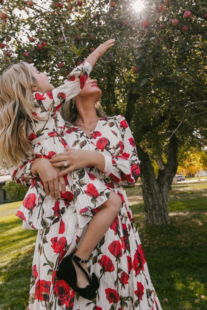 Floral Print Dress For Mother And Daughter - PratSN